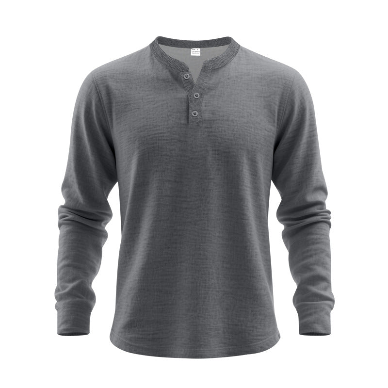 Haut Henley pour homme à manches longues en doux mélange de coton Berg-Feldt