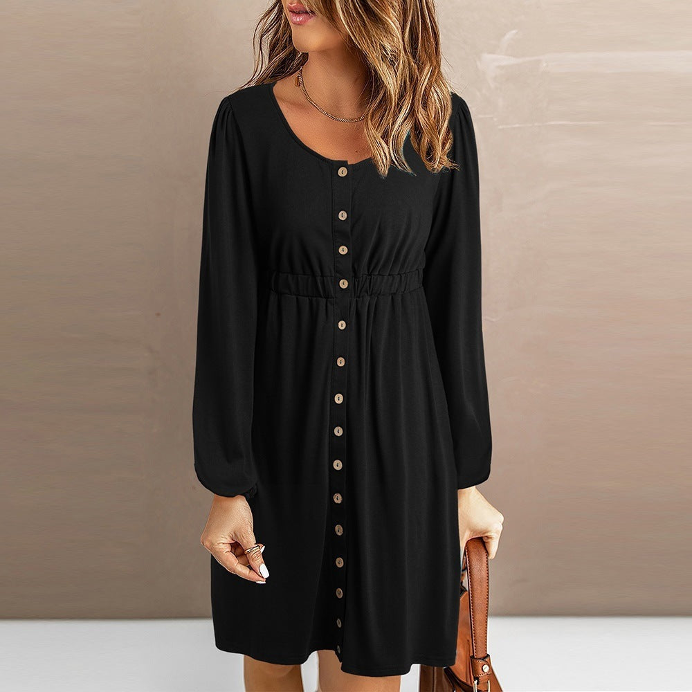 Robe chemisier évasée Berg-Feldt pour femme avec élastique