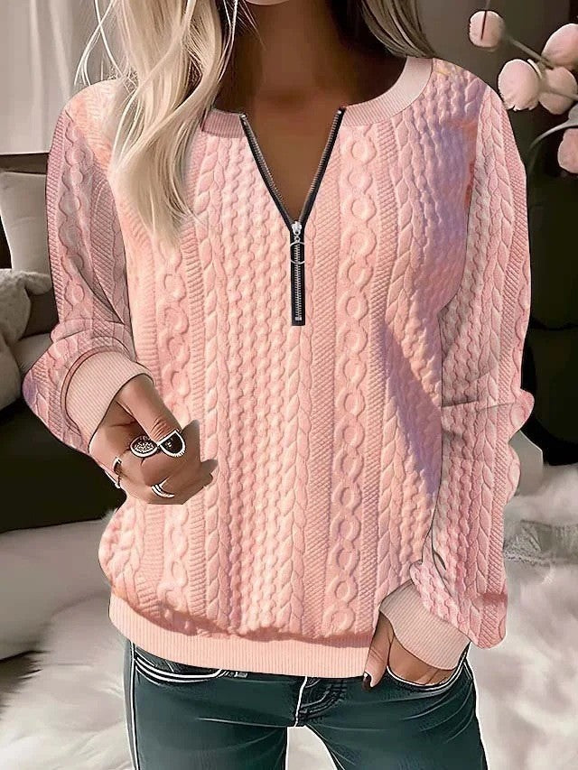 Pull en maille zippé Berg-Feldt pour femme