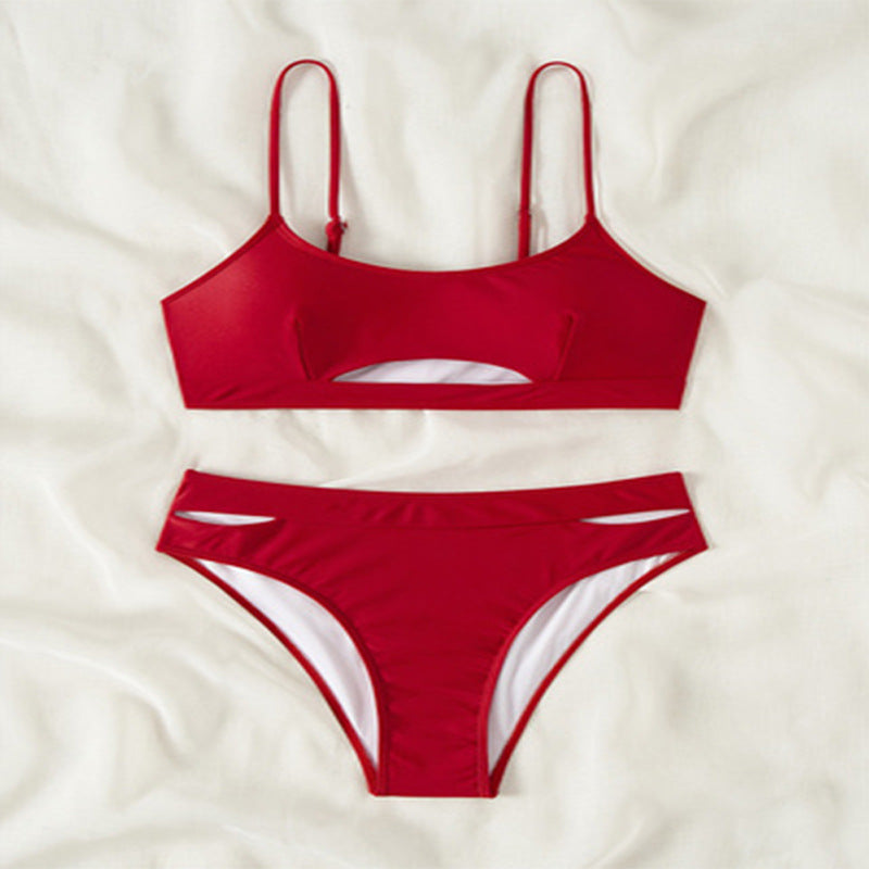 Berg-Feldt Bikini pour Femme avec Découpes Tendance et Culotte Taille Haute