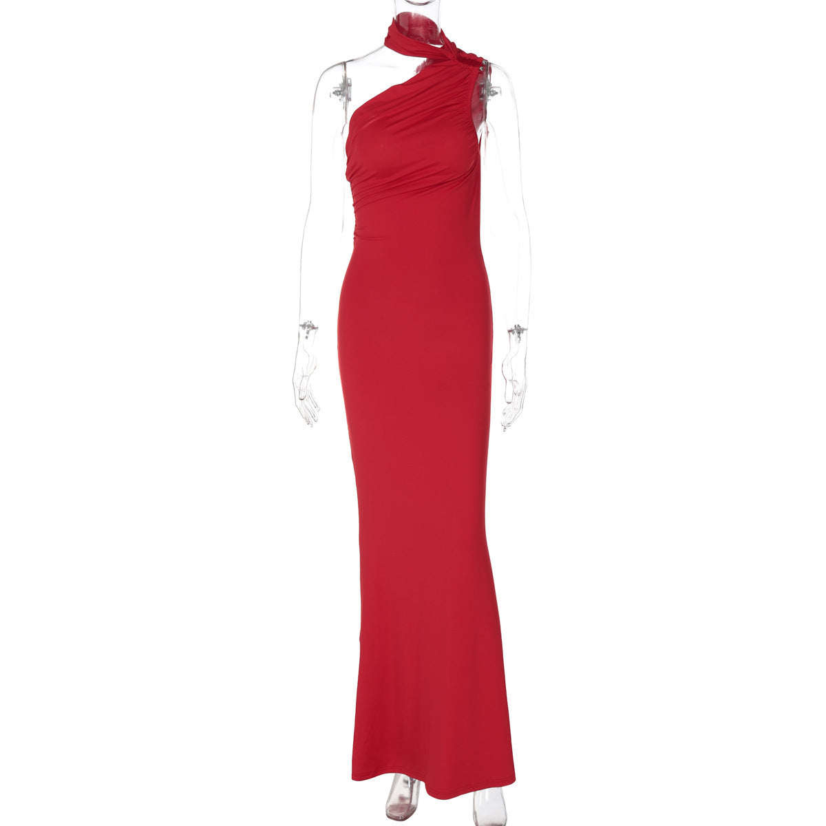 Elegantes Maxikleid für Damen mit asymmetrischem Schnitt und stilvoller Raffung von berg-feldt