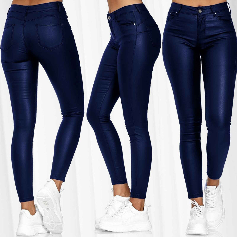 Legging en similicuir taille haute Berg-Feldt pour femme
