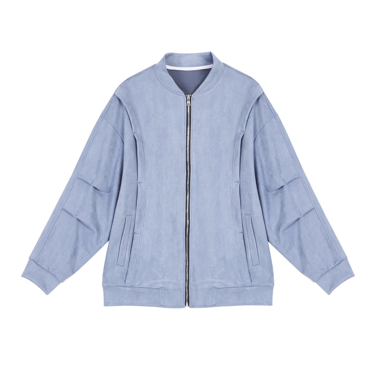 Veste oversize stylée en similicuir souple pour femme avec poches pratiques et fermeture éclair intégrale Berg-Feldt