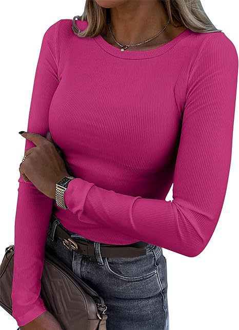 T-shirt côtelé ajusté à manches longues et détails mode pour femme de berg-feldt