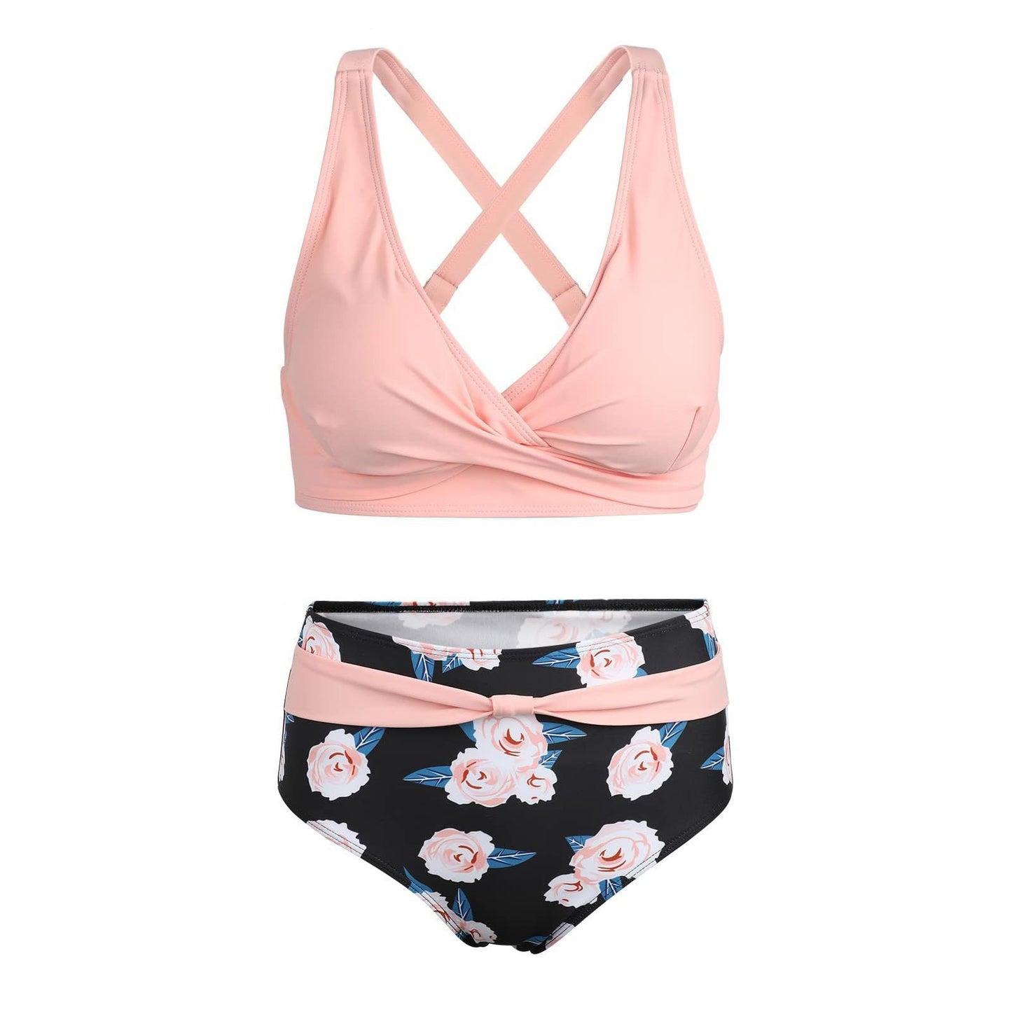 Ensemble de bikini moulant pour femme avec haut à nouer de berg-feldt