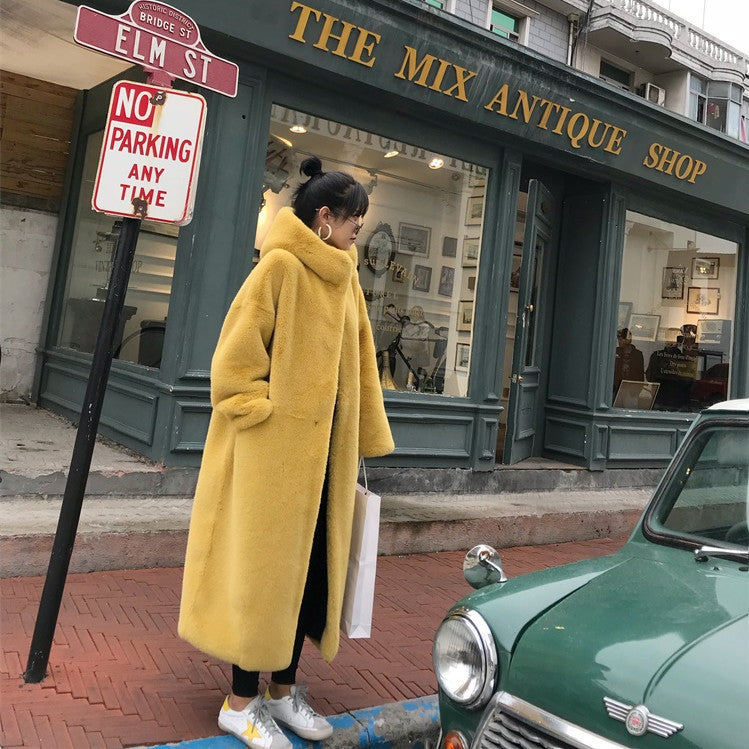 Manteau douillet à capuche en peluche douce pour femme Berg-Feldt