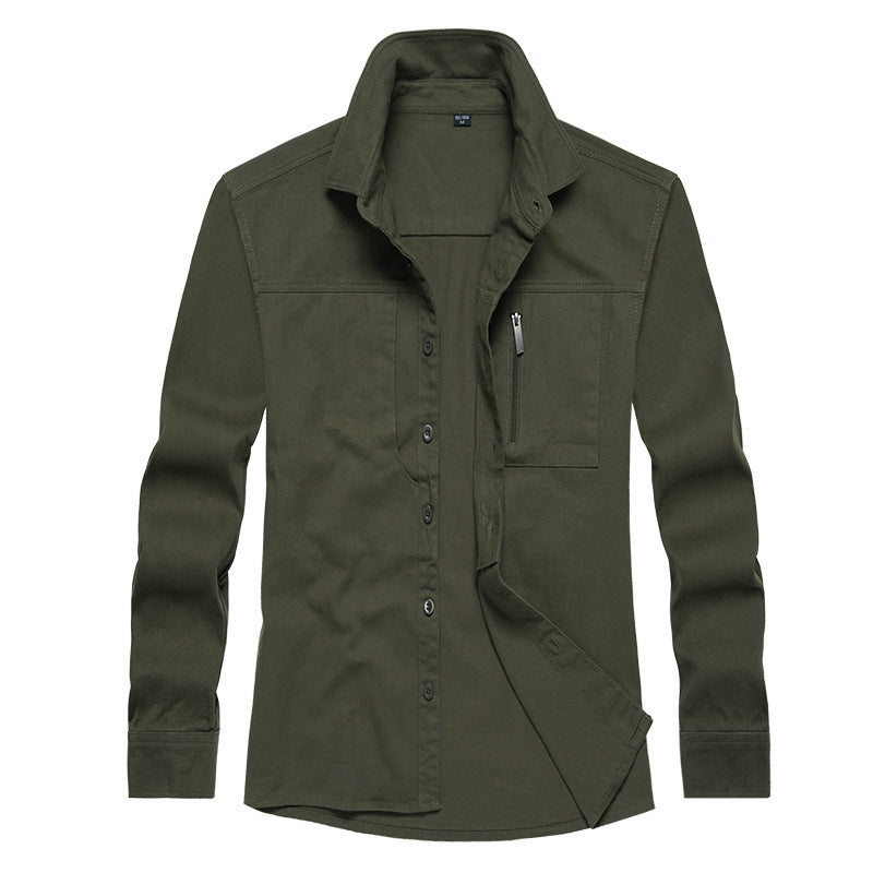 Herren Langarmshirt mit praktischen Taschen und modernem Schnitt Berg-Feldt