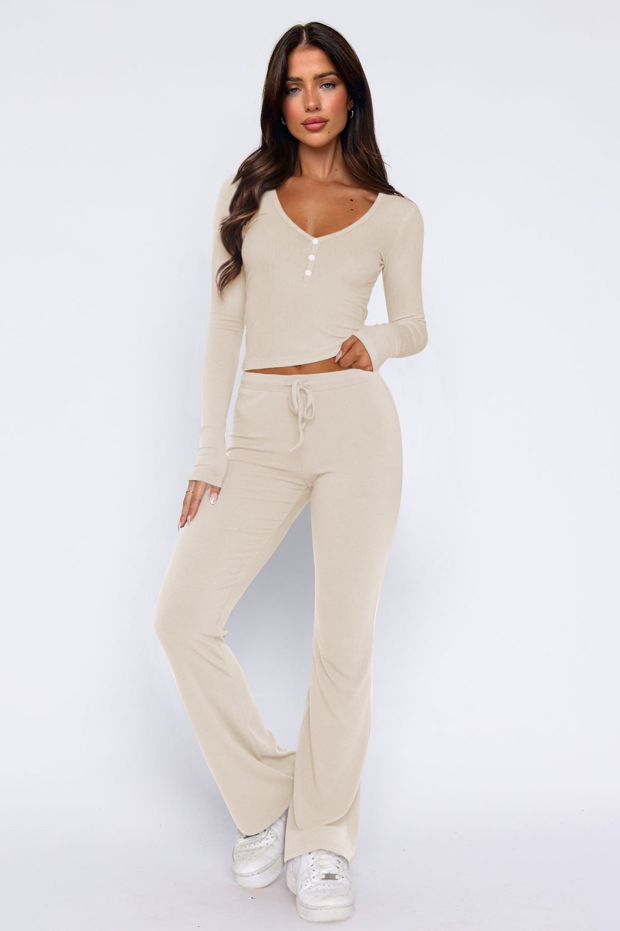 Berg-Feldt | Ensemble Lounge Femme avec Pantalon Évasé et Crop Top