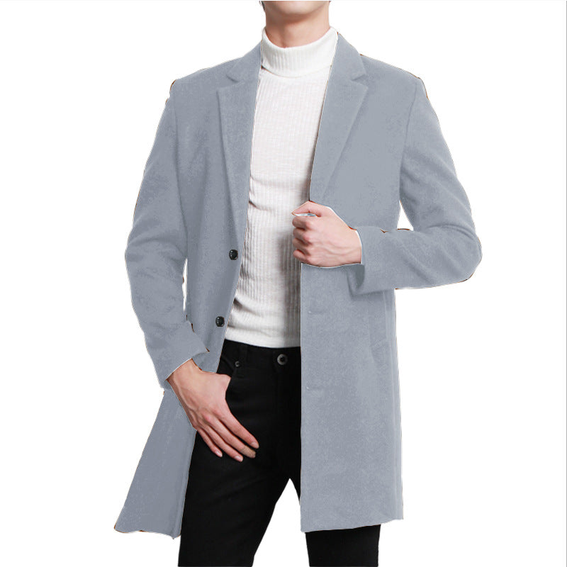 Blazer long élégant pour homme à la coupe moderne et à double boutonnage Berg-Feldt