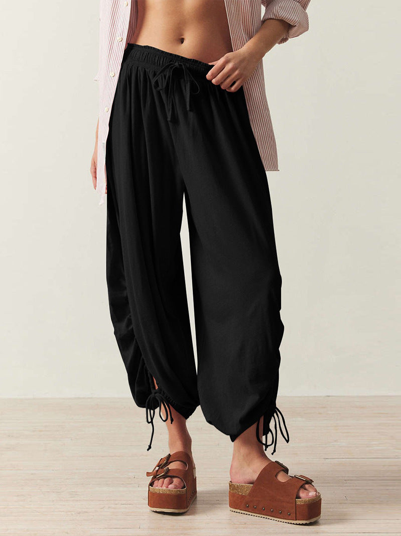 Pantalon sarouel ample femme avec taille élastique et cordon de serrage Berg-Feldt