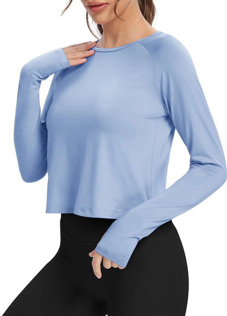 Sportliches Damen-Langarm-Shirt mit Daumenlöchern von berg-feldt