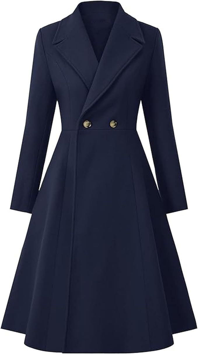 Manteau élégant oversize à double boutonnage Berg-Feldt pour femmes