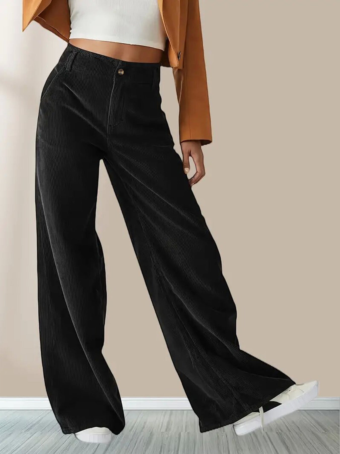 Elegante Damencordhose mit Bundfalten von berg-feldt