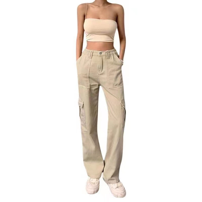 Damen Cargo-Hose mit praktischen Seitentaschen und weitem Schnitt Berg-Feldt