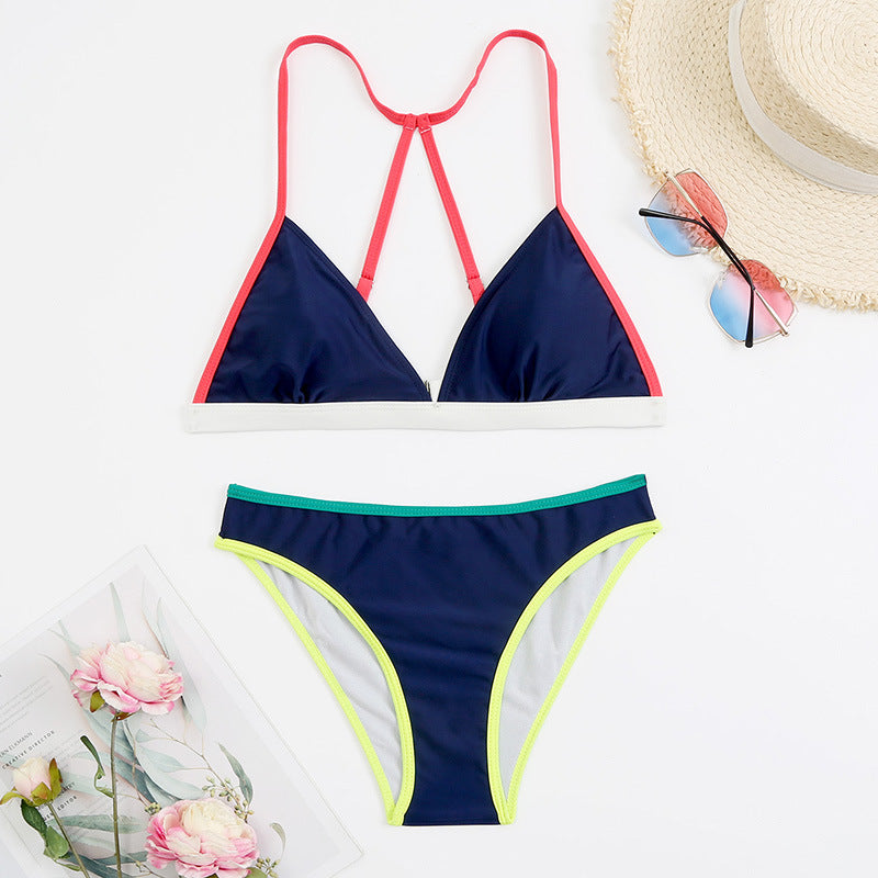 Ensemble bikini pour femme berg-feldt, bretelles contrastantes et détails modernes