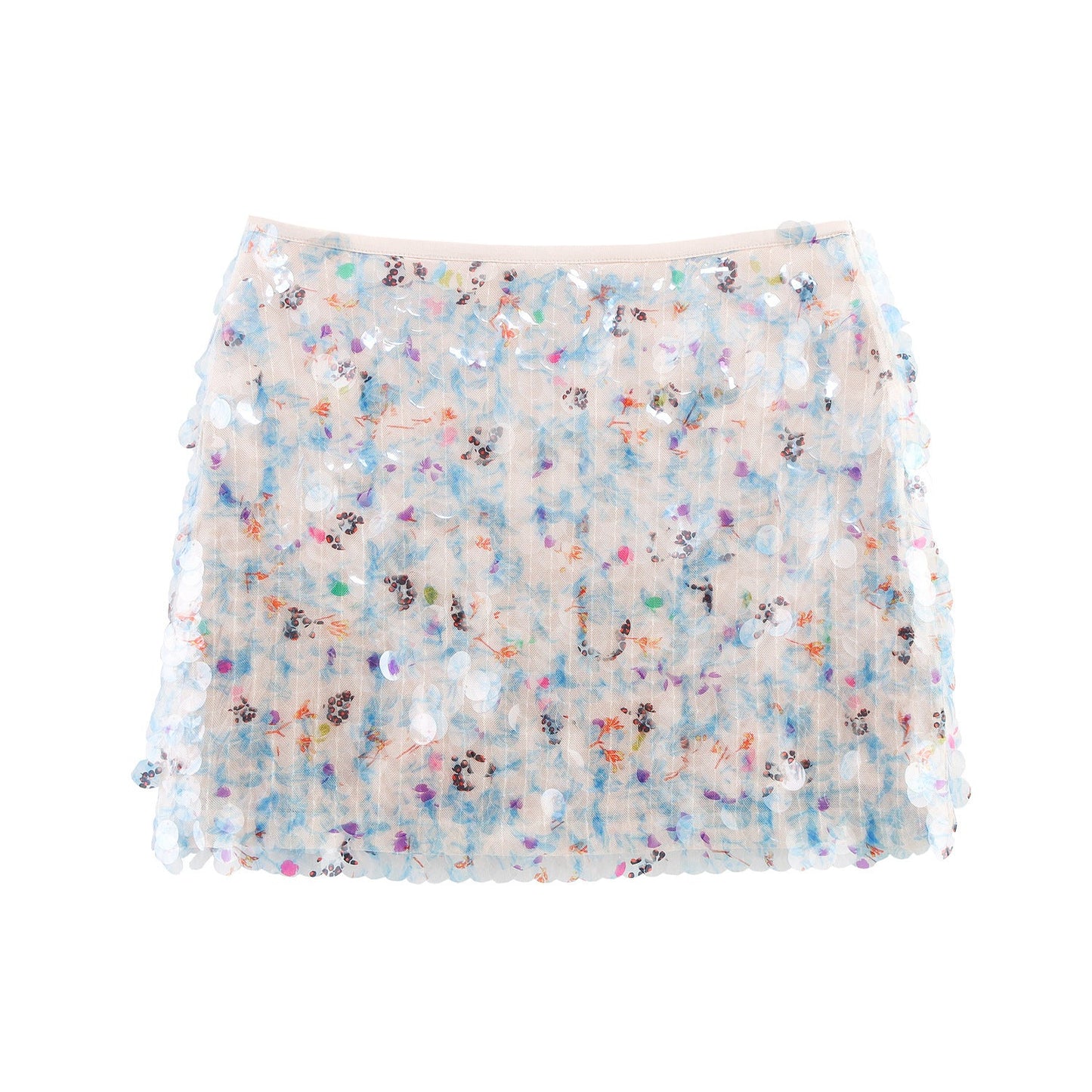 Berg-feldt Mini-jupe élégante à sequins pour femme