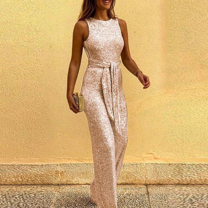 Robe de soirée scintillante pour femmes avec élégante ceinture Berg-Feldt