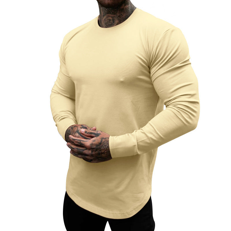 Herren Langarmshirt aus weichem, elastischem Baumwollmix mit Rundhalsausschnitt Berg-Feldt
