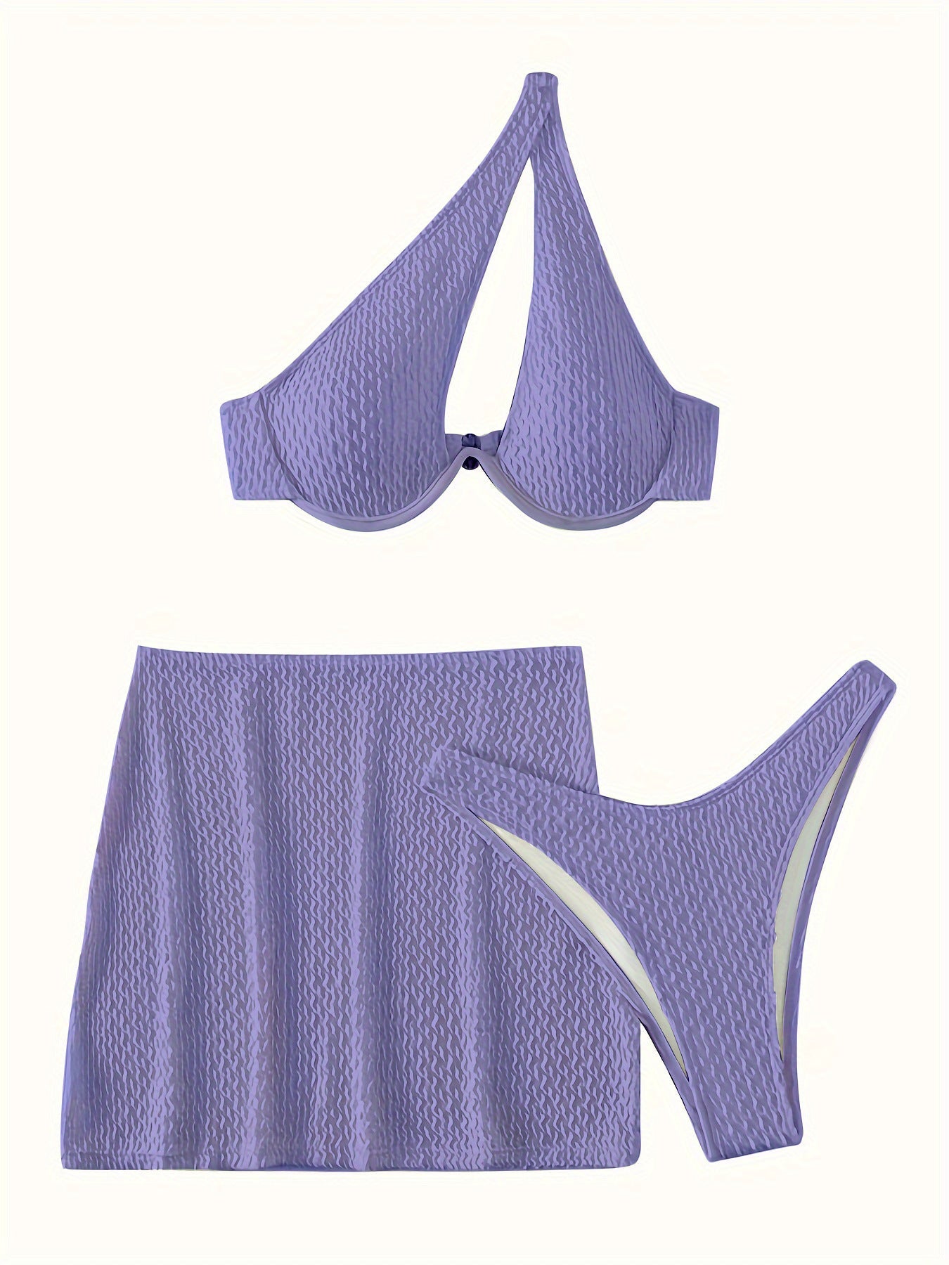 Maillot de bain structuré avec jupe pour femme, réglable (berg-feldt)