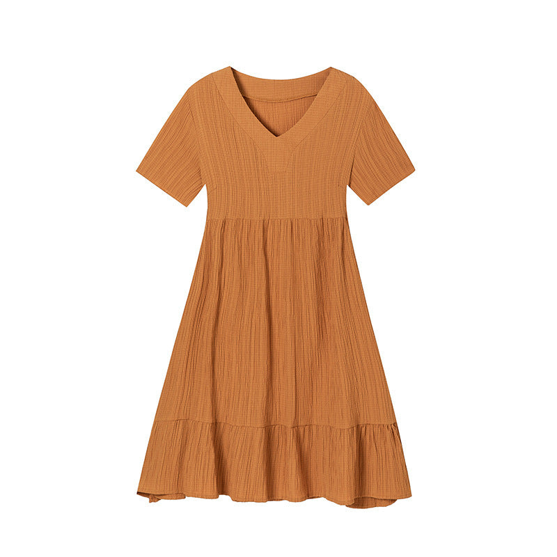 A-Linie Damen Midi Kleid mit V-Ausschnitt von berg-feldt