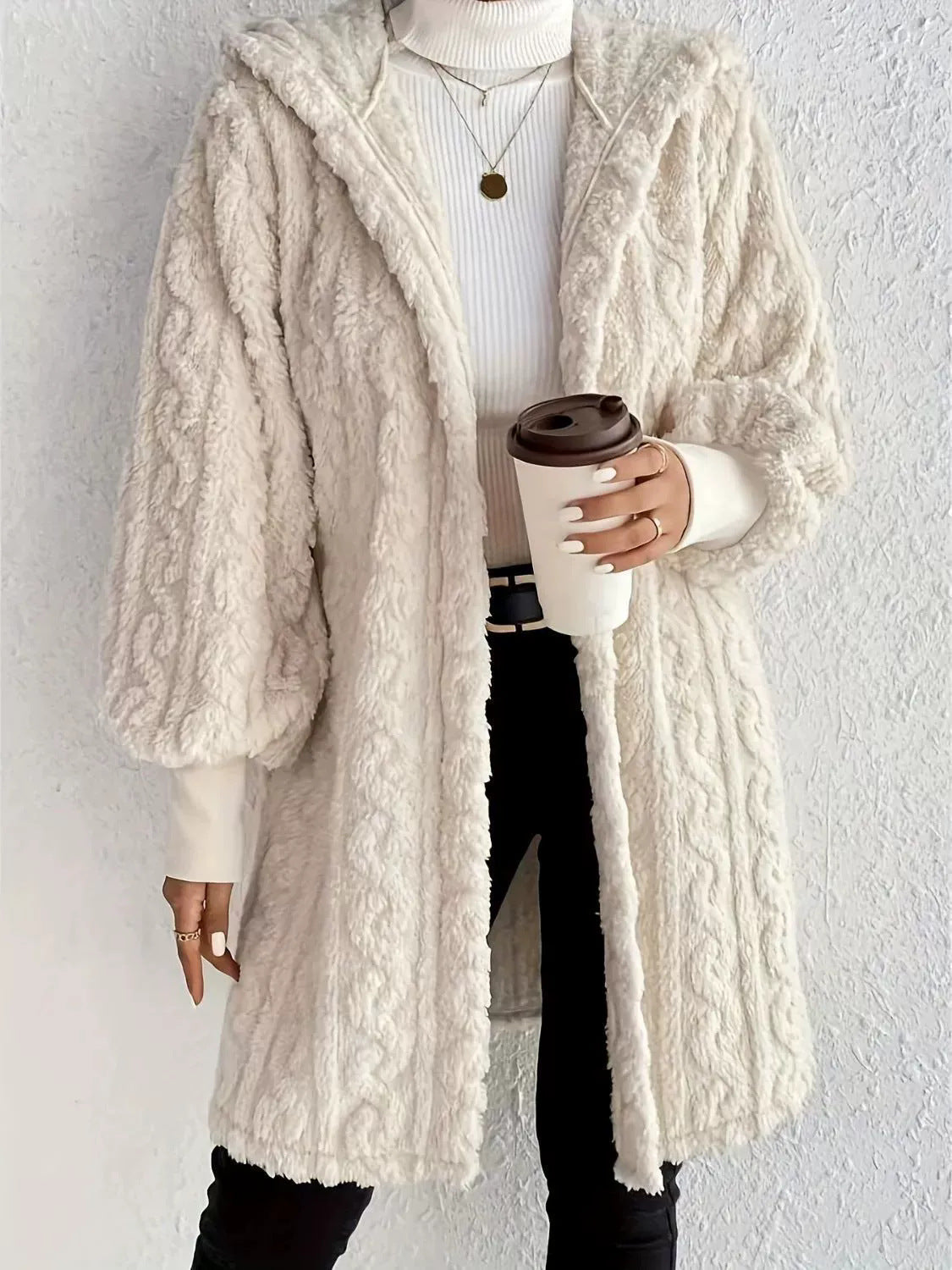 Veste à capuche en polaire robuste pour femme avec manches larges de berg-feldt