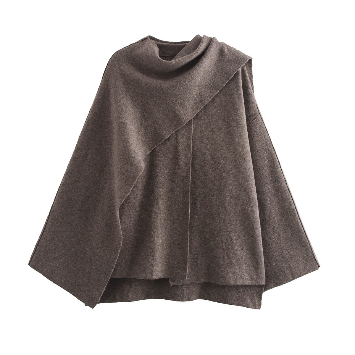 Pull en maille Berg-Feldt pour femme, asymétrique et superposé