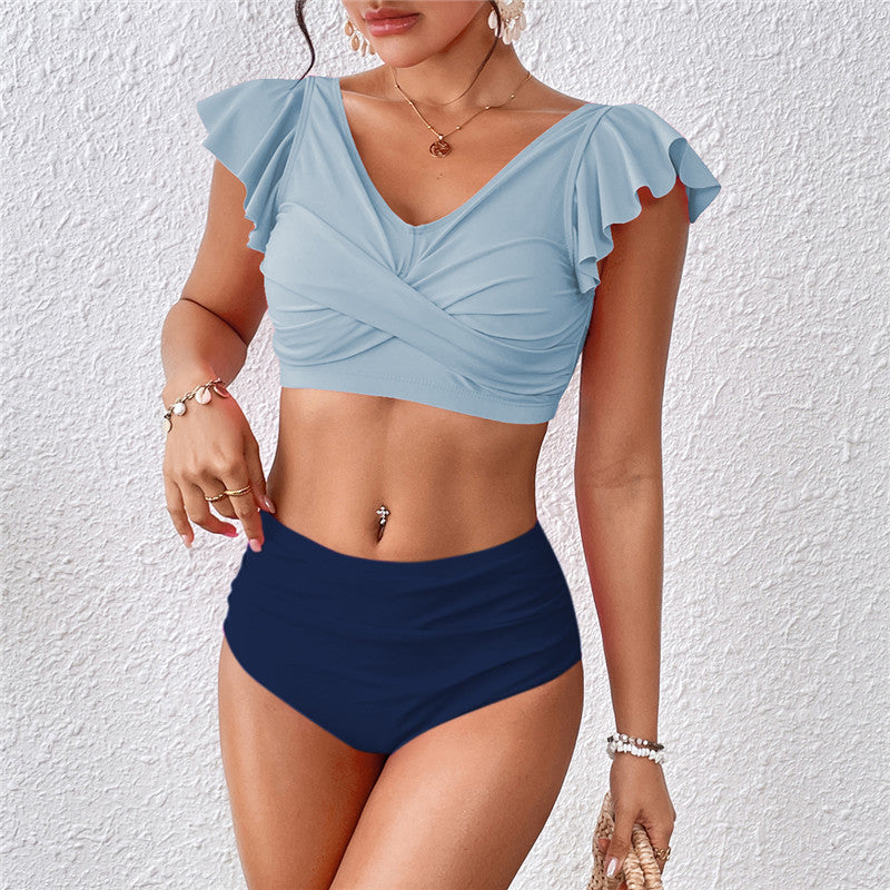 Ensemble bikini taille haute à volants berg-feldt pour femme