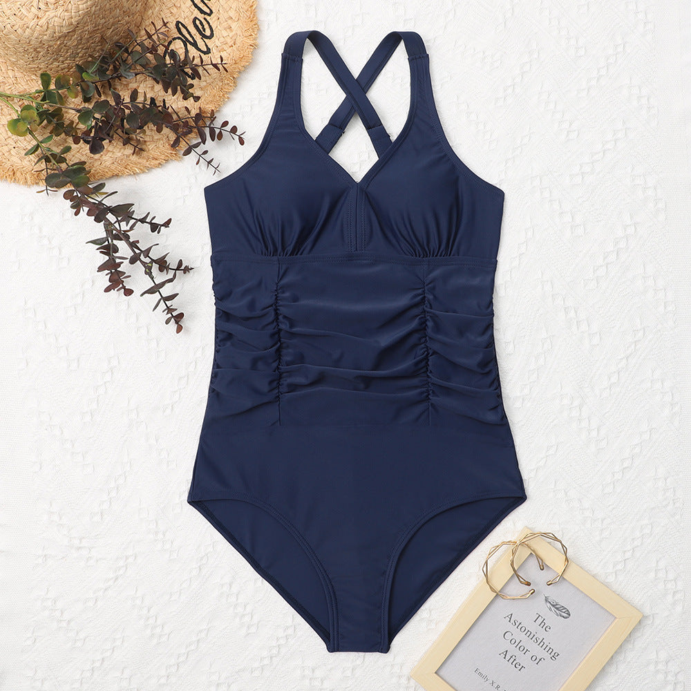 Maillot de bain croisé à fronces pour femme Berg-Feldt