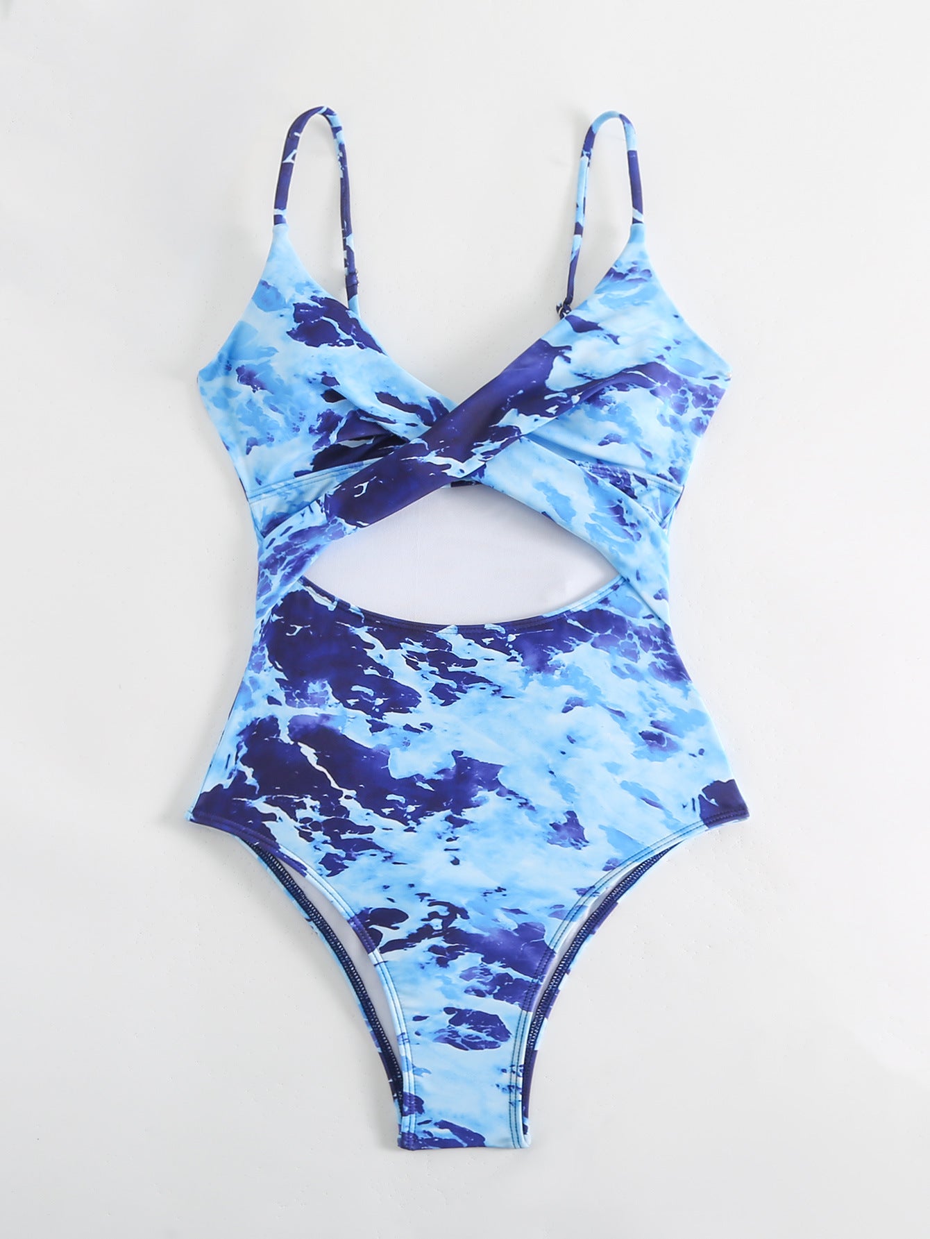 berg-feldt Maillot de Bain Femme, Une Pièce avec Découpe et Devant Torsadé