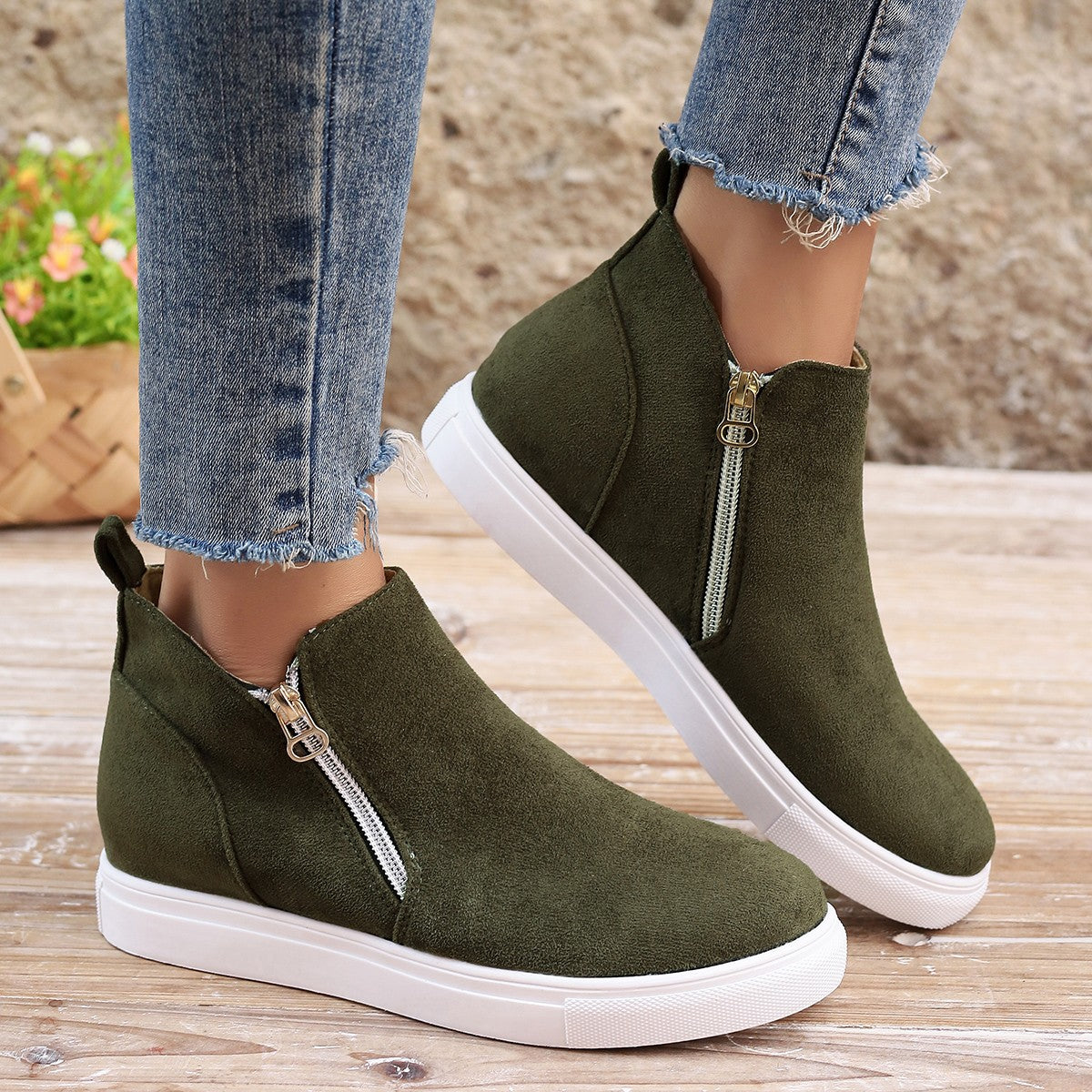 Elegante Damen-Ankle Boots mit bequemem Reißverschluss und komfortabler Sohle von berg-feldt