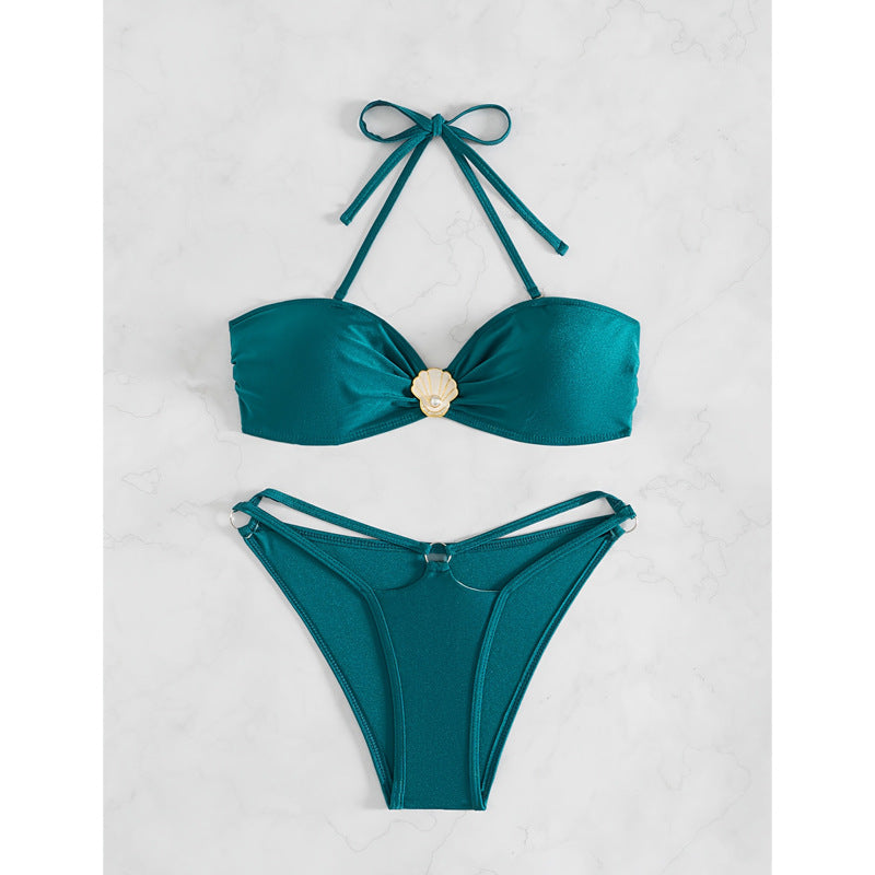 Ensemble bikini femme Berg-feldt avec ornements coquillages