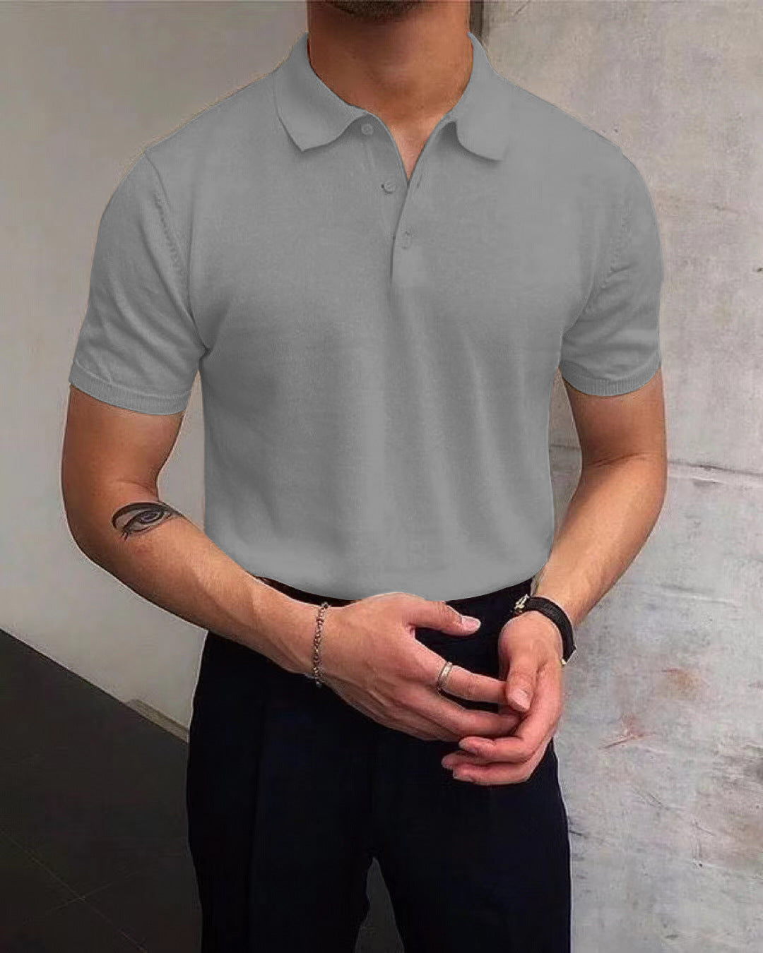 Herren Polo-Shirt aus atmungsaktiver Baumwolle mit elegantem Kragen Berg-Feldt