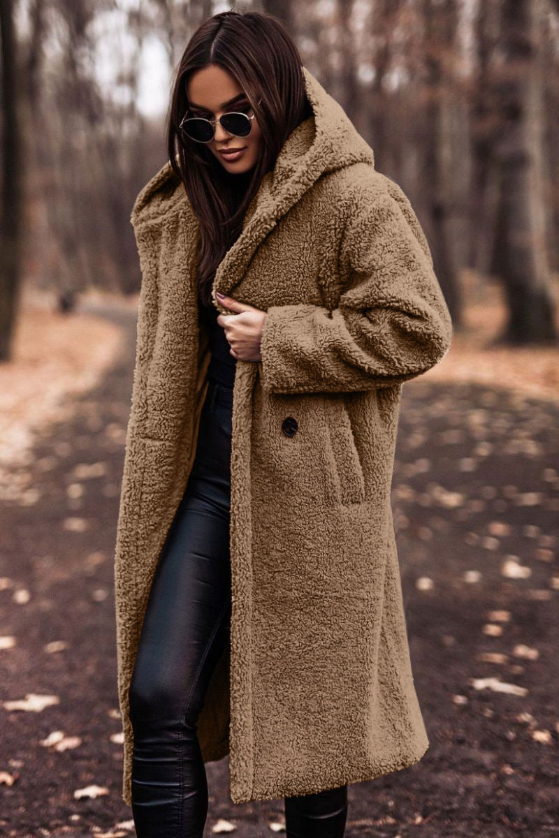 Manteau douillet teddy Berg-Feldt pour femmes