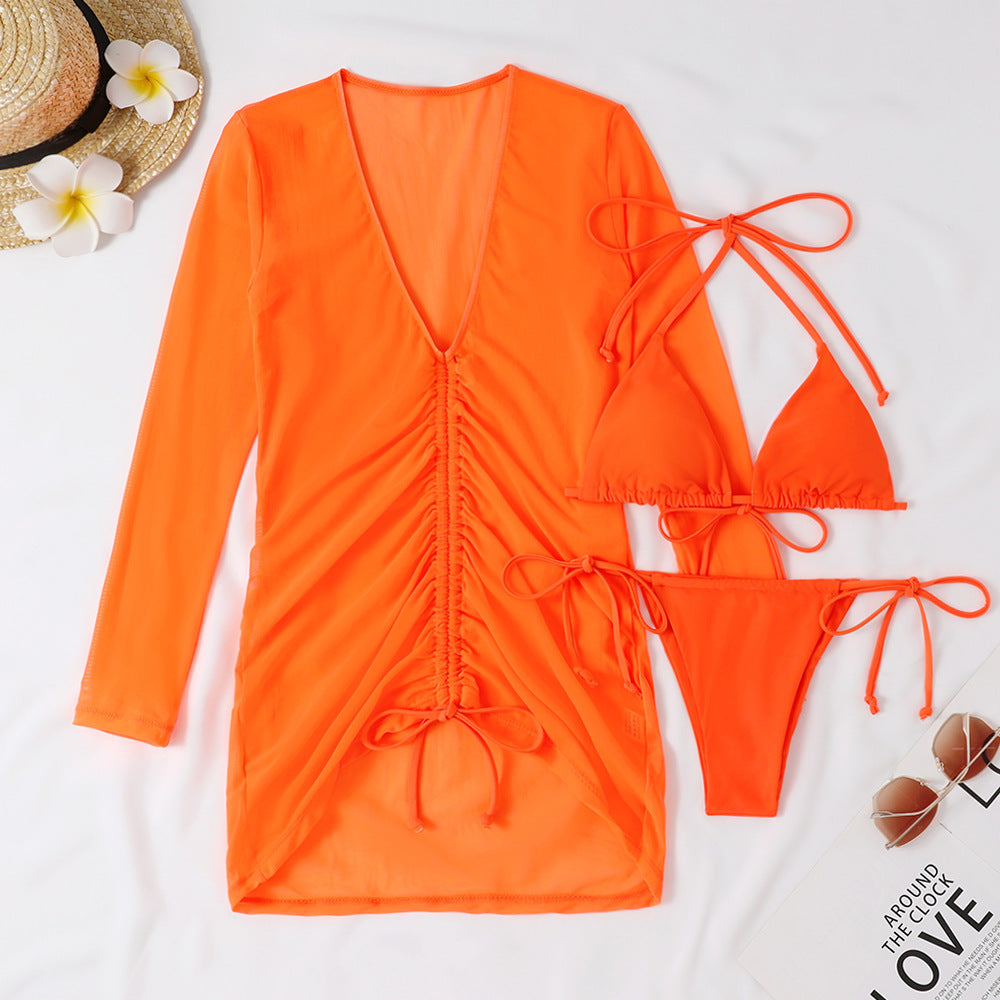 Ensemble de bikini avec robe portefeuille et détails à volants berg-feldt