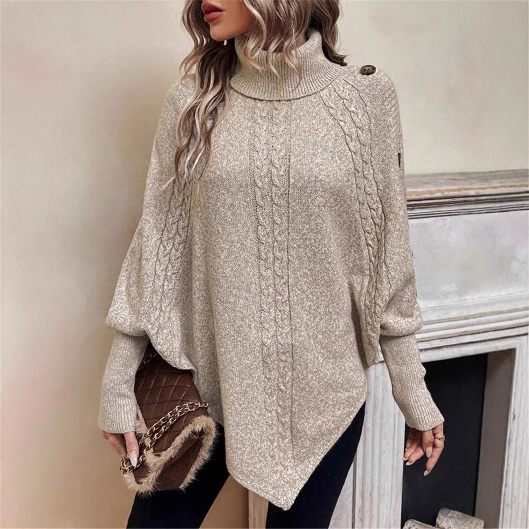 Damen élégant pull en maille à col roulé avec détails tendance Berg-Feldt