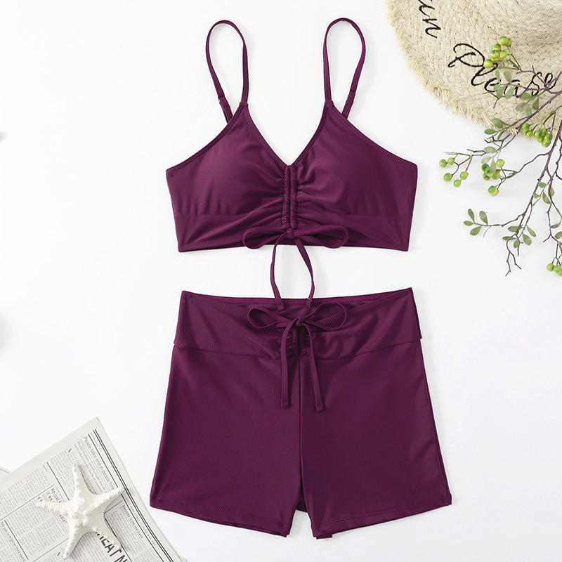 Ensemble maillot de bain femme deux pièces taille haute à fleurs Berg-Feldt