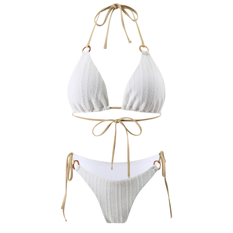 Haut de maillot de bain triangle au crochet Berg-Feldt pour femme
