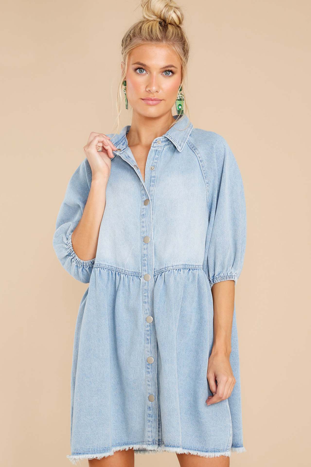 Robe chemise en jean décontractée Berg-Feldt pour femme