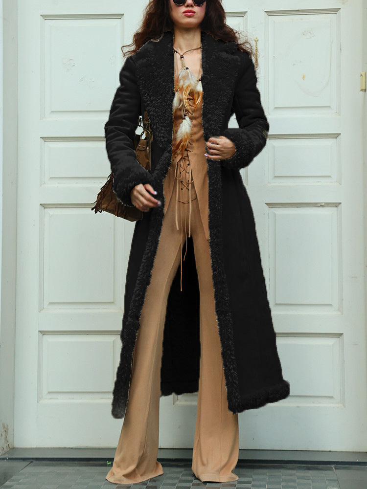 Manteau long en fourrure pour femme avec doublure de luxe Berg-Feldt