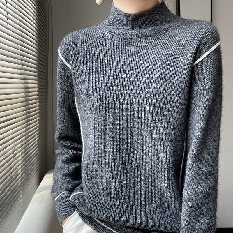 Berg-Feldt | Eleganter schlichter Rollkragenpullover
