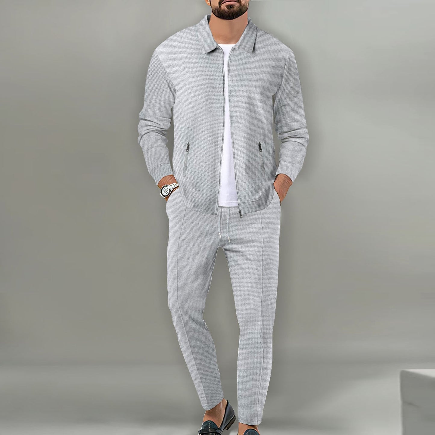 Ensemble décontracté tendance pour homme, avec fermeture éclair fonctionnelle et taille élastique Berg-Feldt