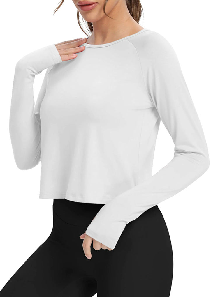 Sportliches Damen-Langarm-Shirt mit Daumenlöchern von berg-feldt