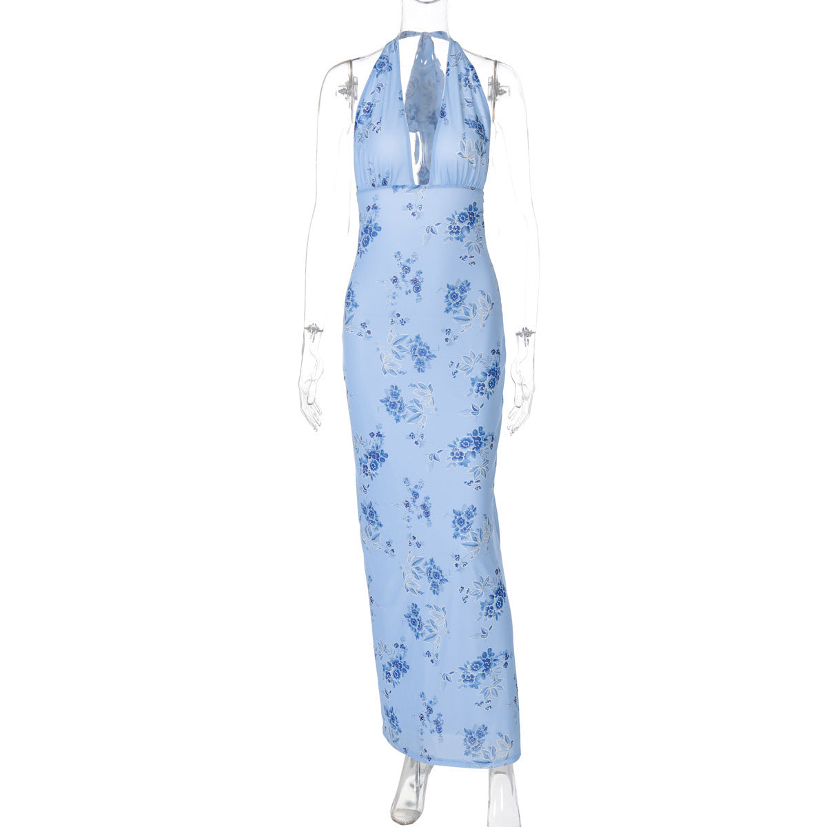 Longue robe élégante pour femme avec coupe flatteuse et imprimé floral de berg-feldt