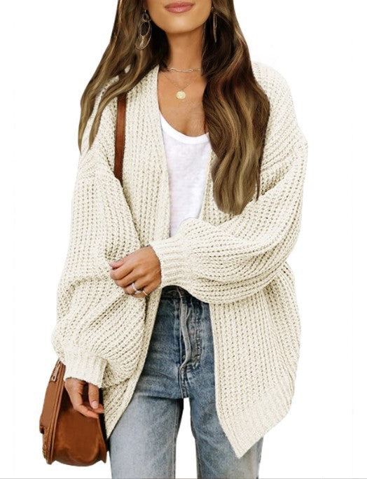 Cardigan en grosse maille pour femme avec épaules tombantes et coupe décontractée Berg-Feldt
