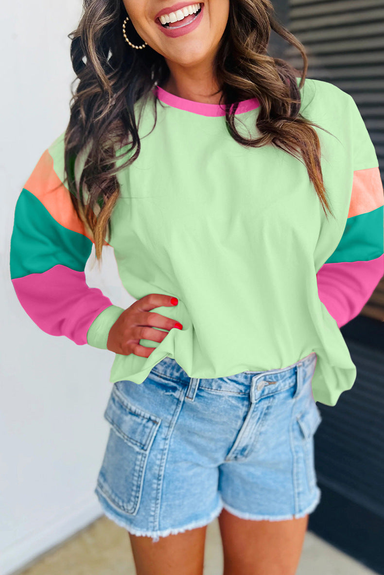 Sweat-shirt décontracté pour femme avec manches contrastantes Berg-Feldt