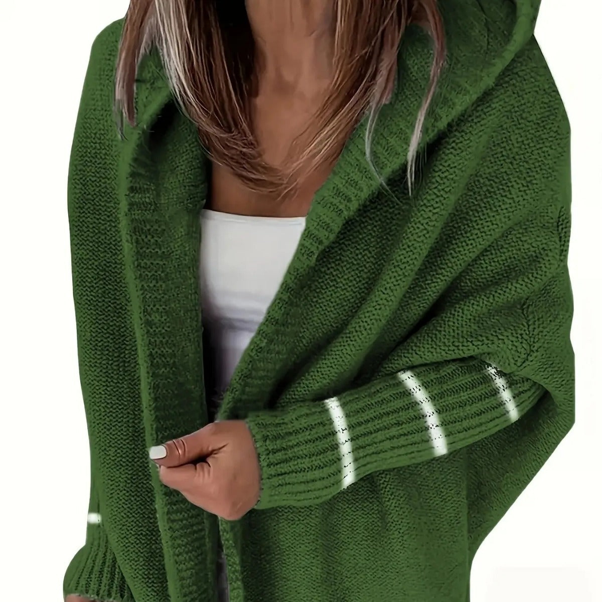 Damen Cardigan douillet avec capuche et coupe décontractée Berg-Feldt