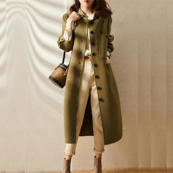 Berg-Feldt | Stilvoller Langer Trenchcoat für Damen Winter