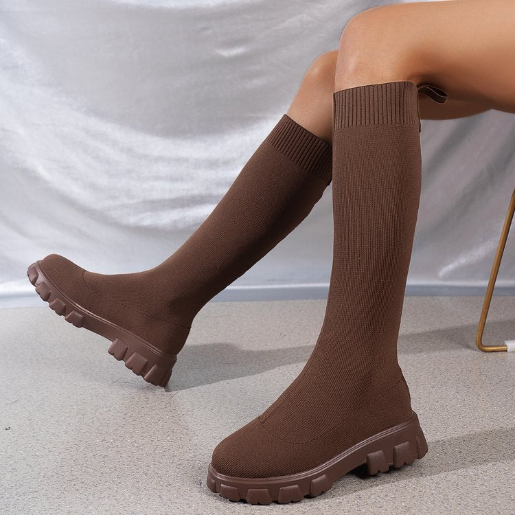 Bottes chaussettes femme tendance avec semelle antidérapante Berg-Feldt