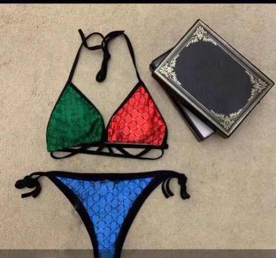 Haut de bikini multicolore en maille de haute qualité pour femme berg-feldt