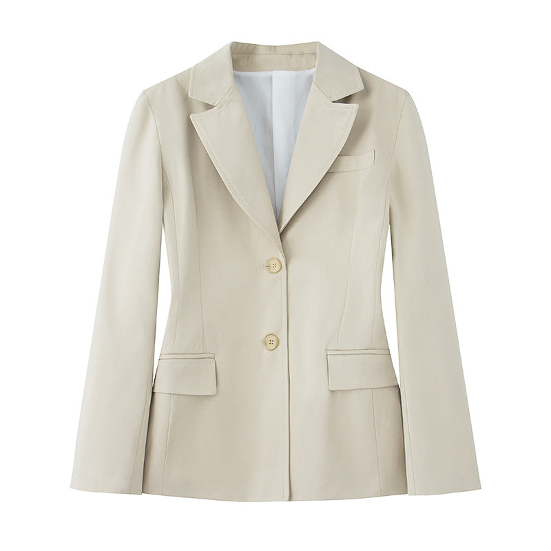 Berg-feldt Blazer pour femme avec revers en satin
